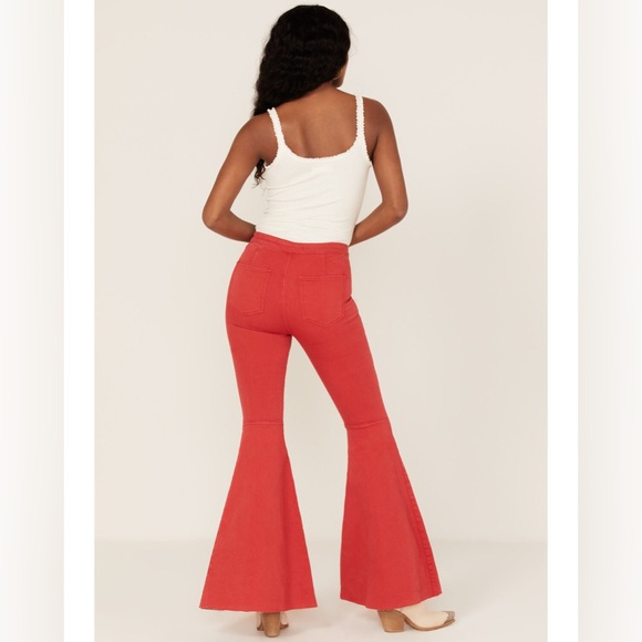 FREE PEOPLE WOMEN'S JUST FLOAT ON HIGH RISE FLARE JEANS - Picture 3 of 14